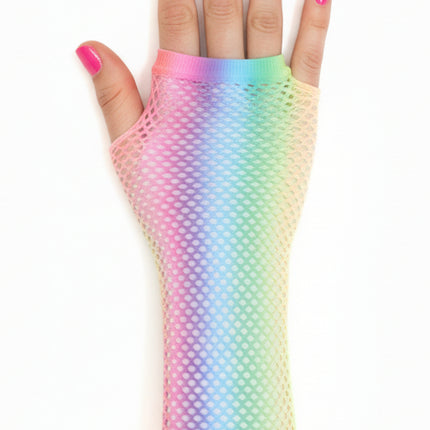 Di Bartelomeo Nethandschoenen Lang Pastel Regenboog