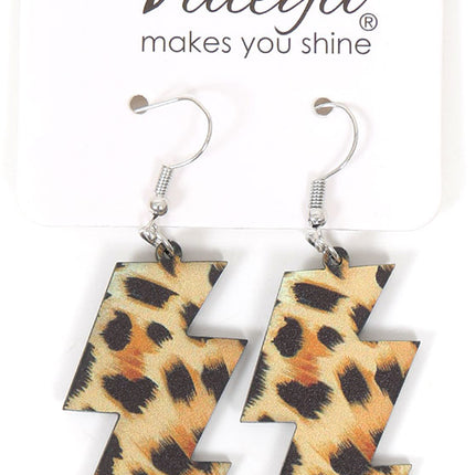 Di Bartelomeo Oorbellen Flash Panter Bruin