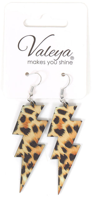 Di Bartelomeo Oorbellen Flash Panter Bruin