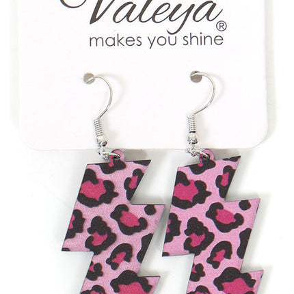 Di Bartelomeo Oorbellen Flash Panter Roze