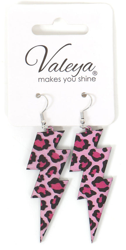 Di Bartelomeo Oorbellen Flash Panter Roze