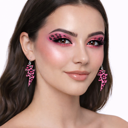 Di Bartelomeo Oorbellen Flash Panter Roze