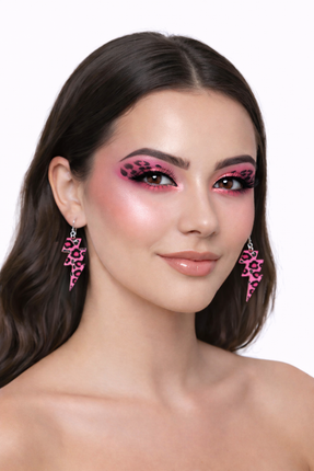 Di Bartelomeo Oorbellen Flash Panter Roze