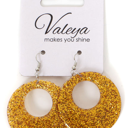 Di Bartelomeo Oorbellen Glitter Rond Goud