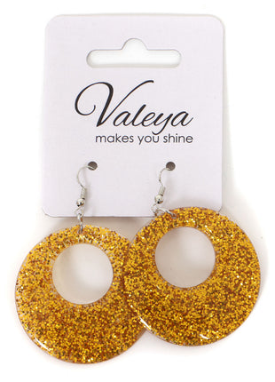 Di Bartelomeo Oorbellen Glitter Rond Goud