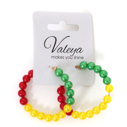 Di Bartelomeo Oorbellen rood/geel/groen