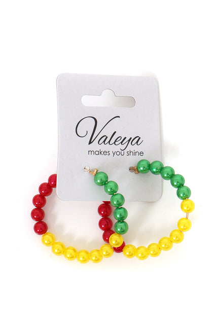 Di Bartelomeo Oorbellen rood/geel/groen