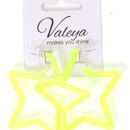 Di Bartelomeo Oorbellen Ster Geel