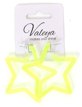 Di Bartelomeo Oorbellen Ster Geel