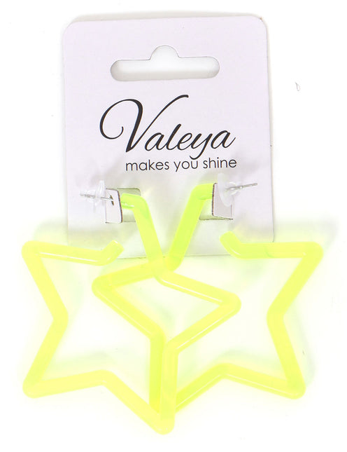 Di Bartelomeo Oorbellen Ster Geel