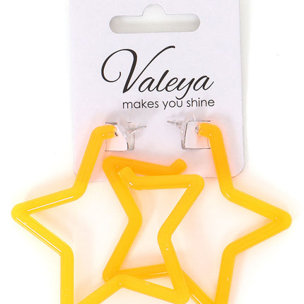 Di Bartelomeo Oorbellen Ster Oranje