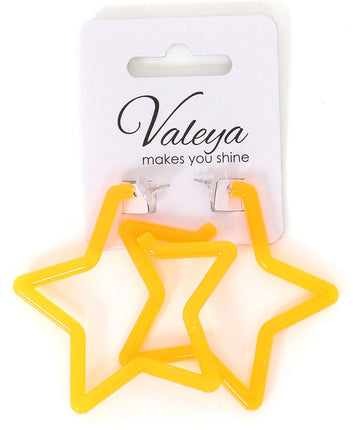 Di Bartelomeo Oorbellen Ster Oranje