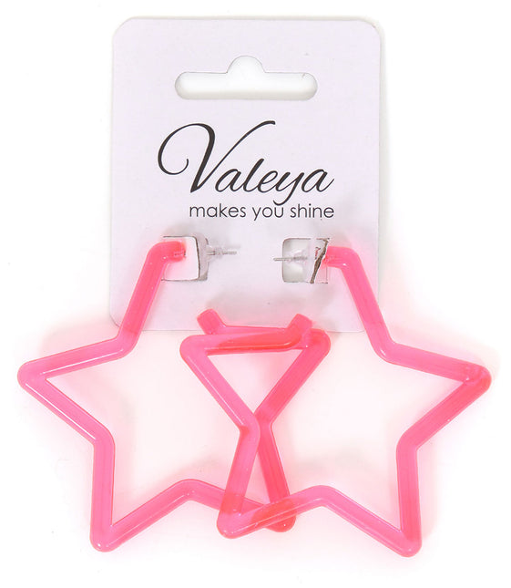 Di Bartelomeo Oorbellen Ster Roze