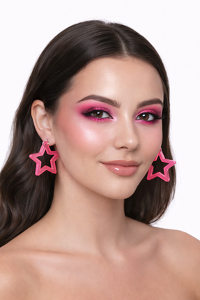 Di Bartelomeo Oorbellen Ster Roze