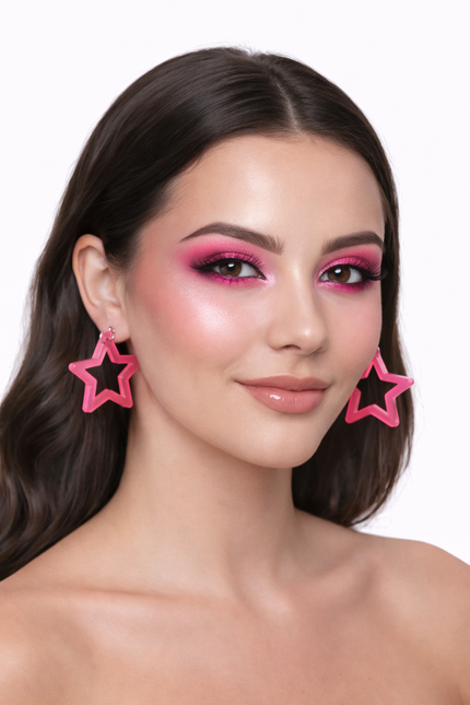 Di Bartelomeo Oorbellen Ster Roze