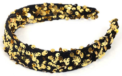 Di Bartelomeo Pailletten haarband goud