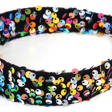 Di Bartelomeo Pailletten haarband multi