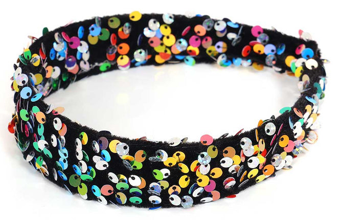 Di Bartelomeo Pailletten haarband multi