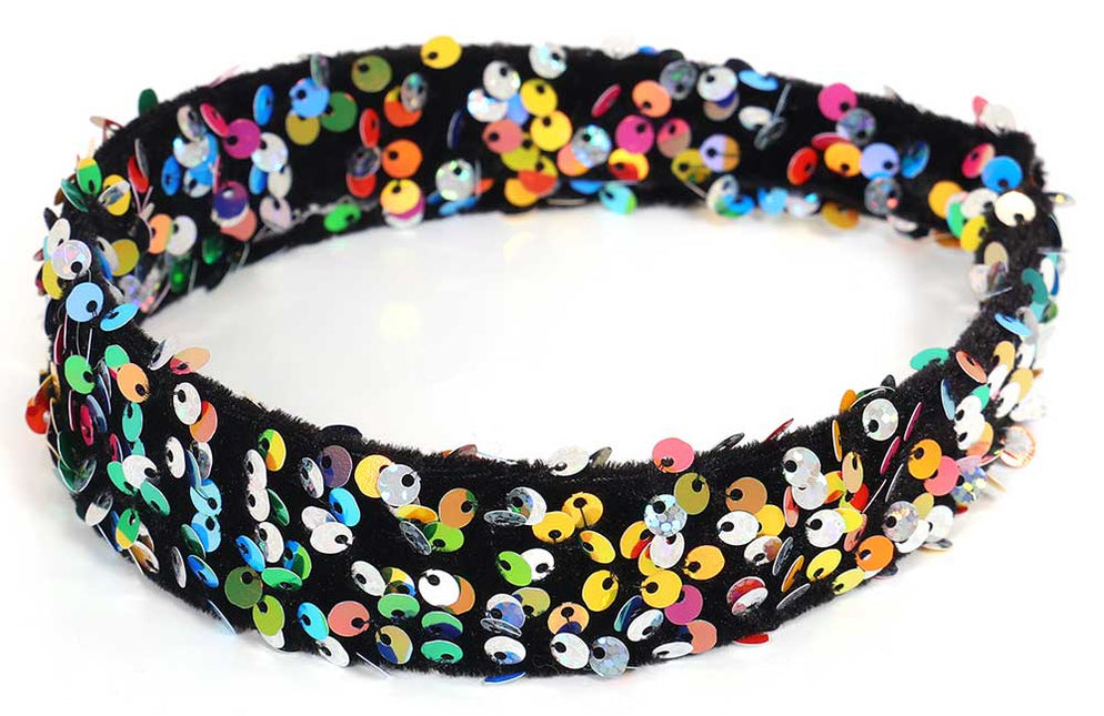 Di Bartelomeo Pailletten haarband multi