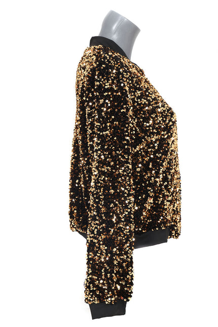 Di Bartelomeo Pailletten Jasje Dames Goud