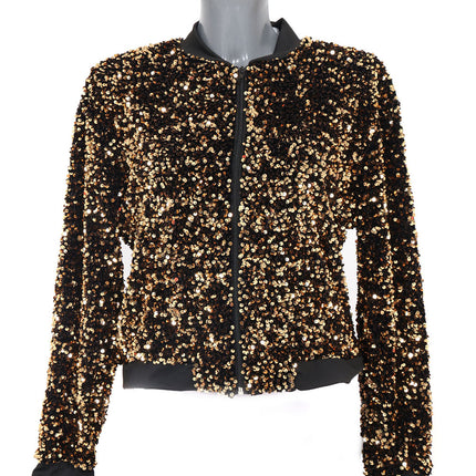 Di Bartelomeo Pailletten Jasje Dames Goud