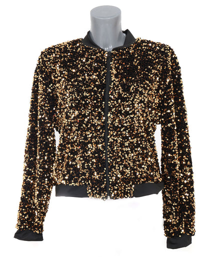 Di Bartelomeo Pailletten Jasje Dames Goud