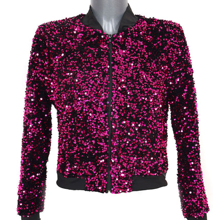 Di Bartelomeo Pailletten Jasje Dames Roze