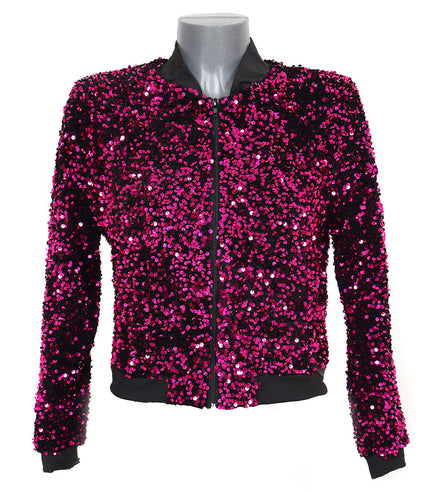 Di Bartelomeo Pailletten Jasje Dames Roze