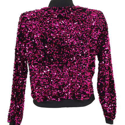 Di Bartelomeo Pailletten Jasje Dames Roze