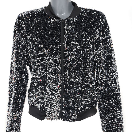 Di Bartelomeo Pailletten Jasje Dames Zilver