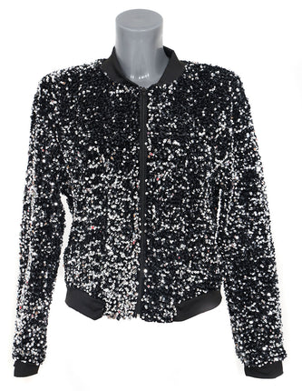 Di Bartelomeo Pailletten Jasje Dames Zilver