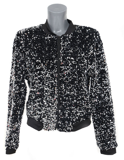 Di Bartelomeo Pailletten Jasje Dames Zilver