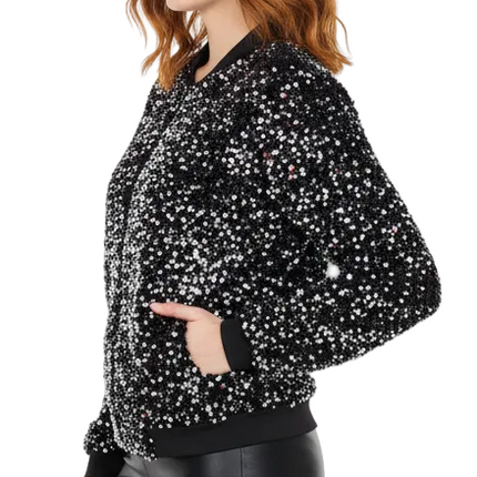 Di Bartelomeo Pailletten Jasje Dames Zilver