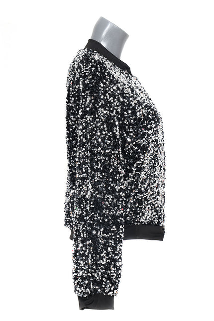 Di Bartelomeo Pailletten Jasje Dames Zilver