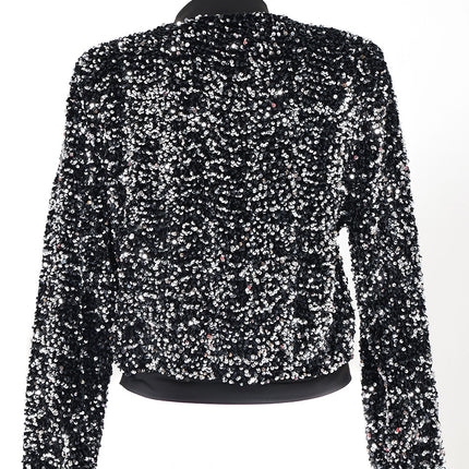 Di Bartelomeo Pailletten Jasje Dames Zilver