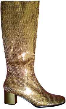 Di Bartelomeo Paillettenlaarzen dames goud
