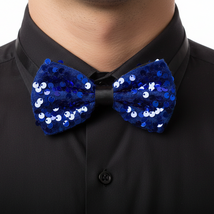 Di Bartelomeo Paillettenstrik blauw