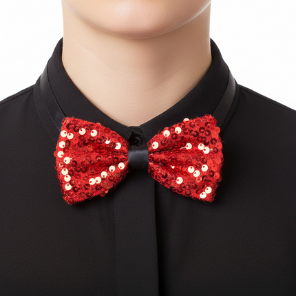 Di Bartelomeo Paillettenstrik rood