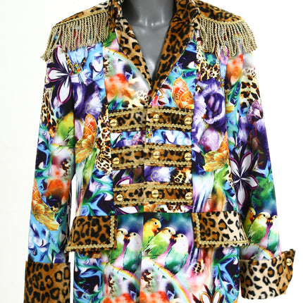 Di Bartelomeo Panter en vogels jas heren