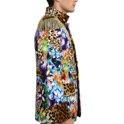 Di Bartelomeo Panter en vogels jas heren