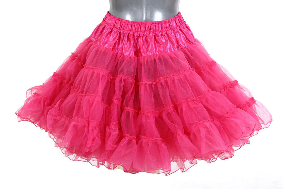 Di Bartelomeo Petticoat Luxe Knielang donker roze 3 laags