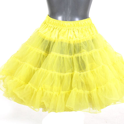Di Bartelomeo Petticoat Luxe Knielang Geel 3 laags