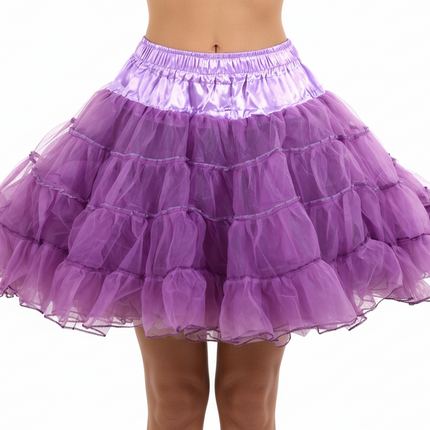 Di Bartelomeo Petticoat Luxe Knielang paars 3 laags