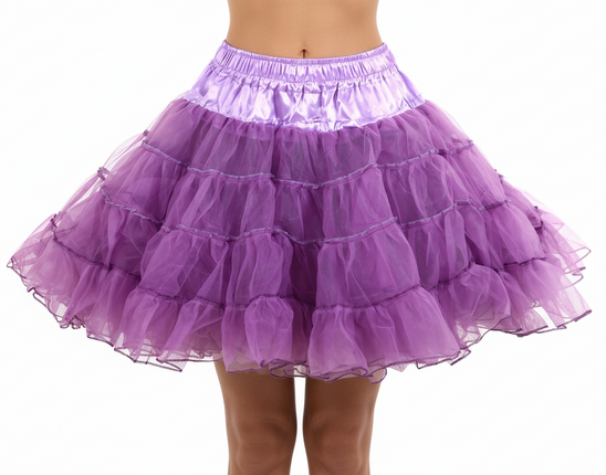 Di Bartelomeo Petticoat Luxe Knielang paars 3 laags