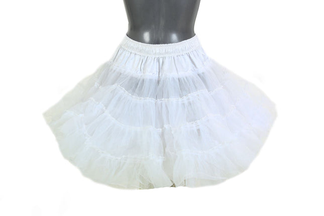 Di Bartelomeo Petticoat Luxe Knielang wit 3 laags