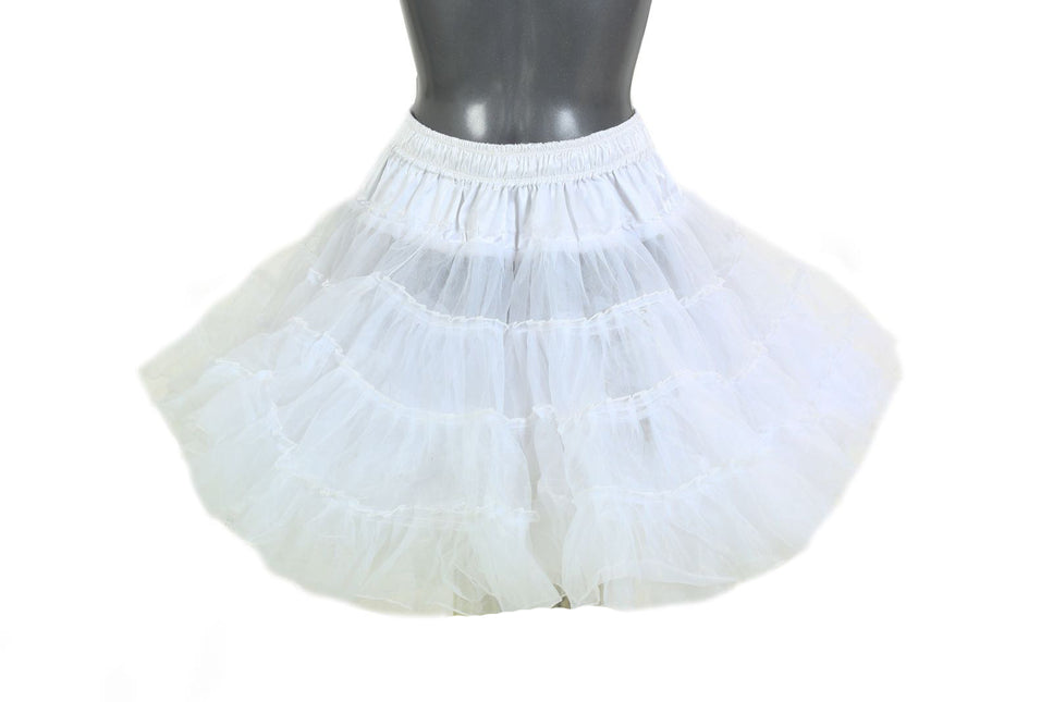 Di Bartelomeo Petticoat Luxe Knielang wit 3 laags