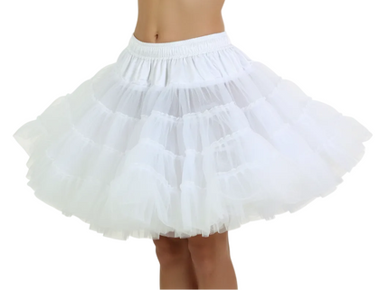 Di Bartelomeo Petticoat Luxe Knielang wit 3 laags