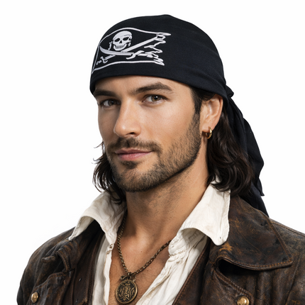 Di Bartelomeo Piratenkapje Zwart