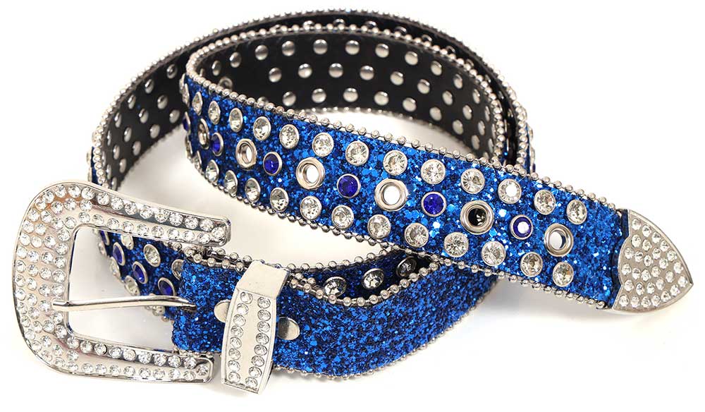 Di Bartelomeo Riem strass blauw