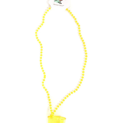 Di Bartelomeo Shotglaasje met ketting Geel